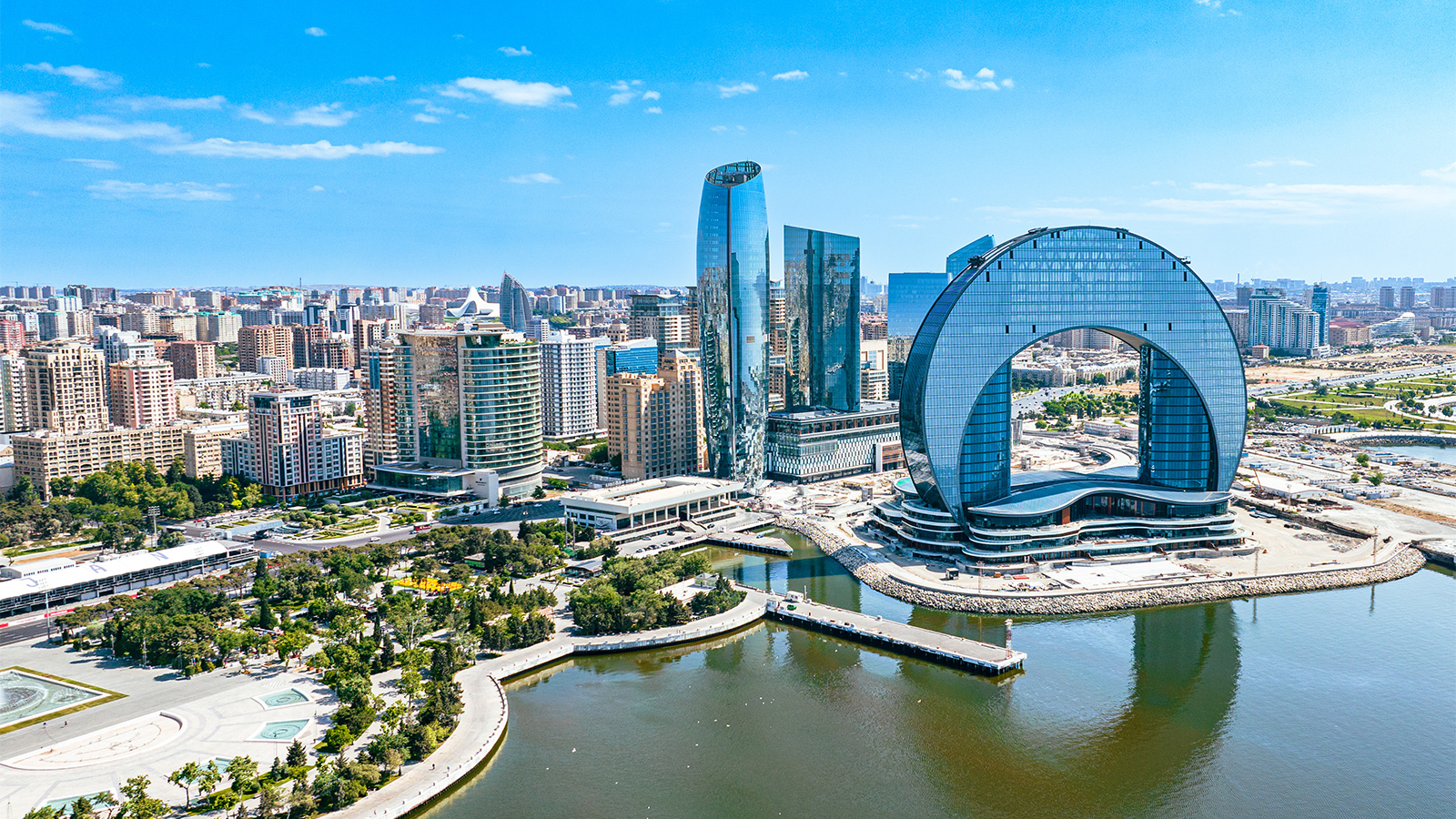 Overview of Baku city in Azerbeidzjan