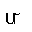 hooked 'u' character