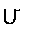 hooked 'U' character