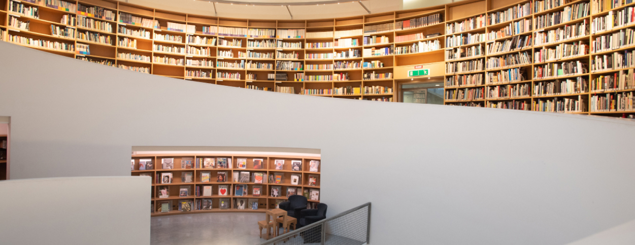 The inside of a library